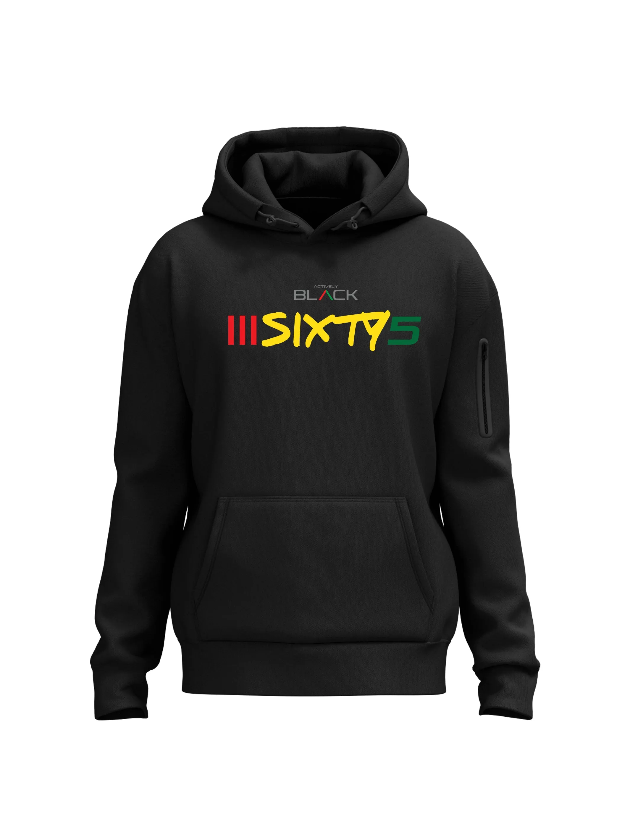 Unisex Actively Black 365 Performance Hoodie