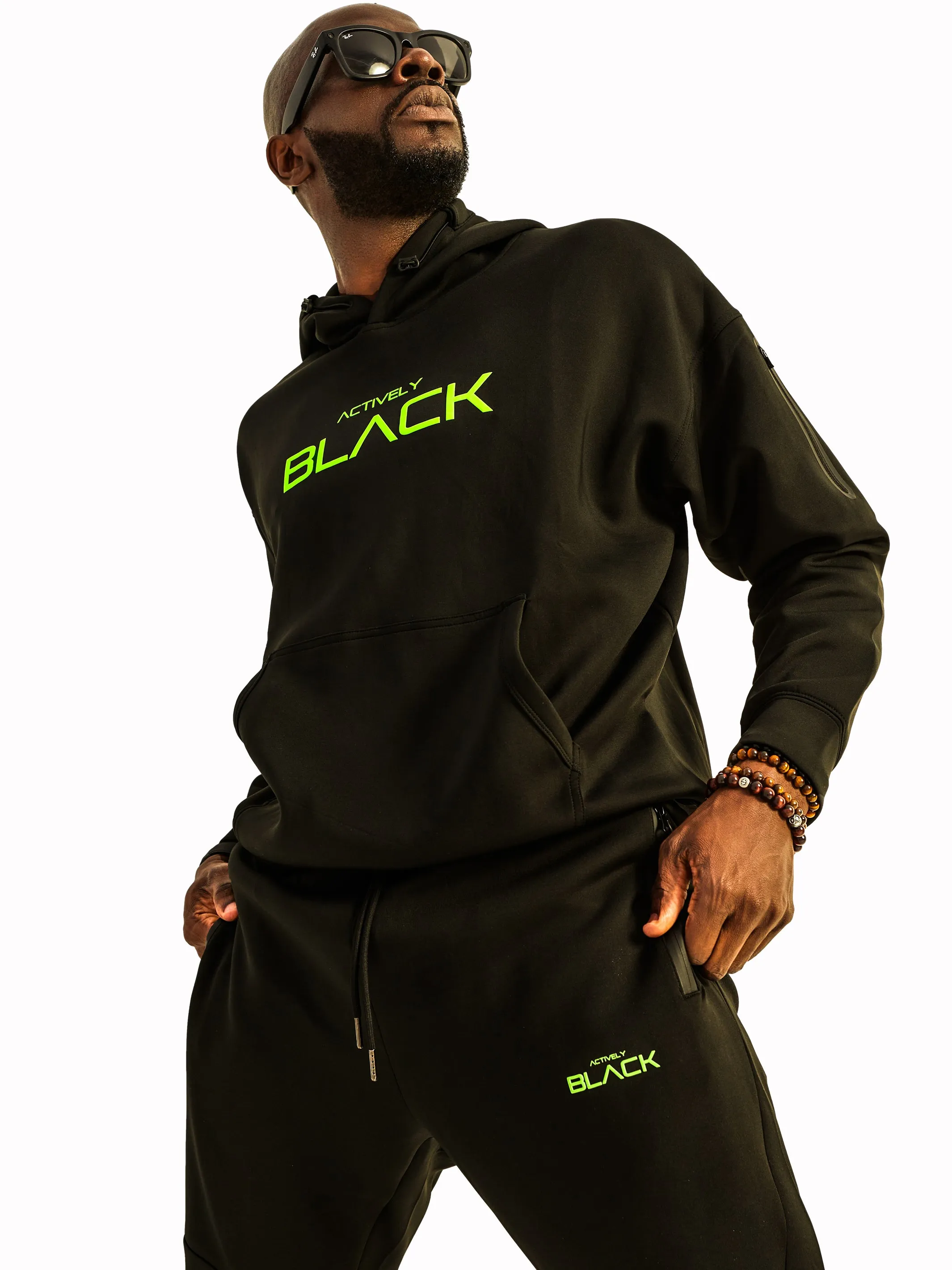 Unisex Neon Logo Performance Tech Hoodie