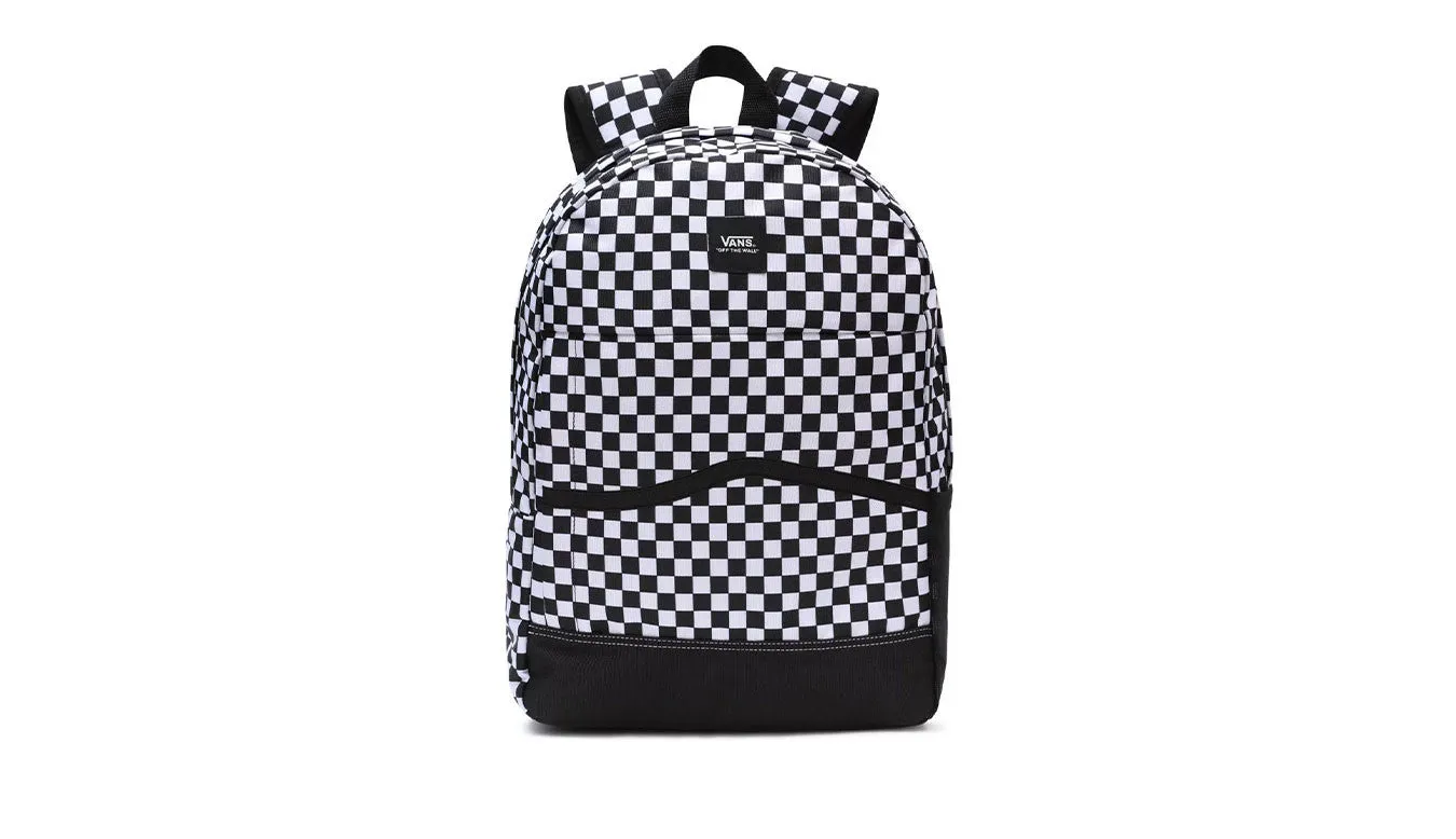 VANS MEN'S CONSTRUCT SKOOL BACKPACK (BLACK/WHITE CHECKERBOARD)