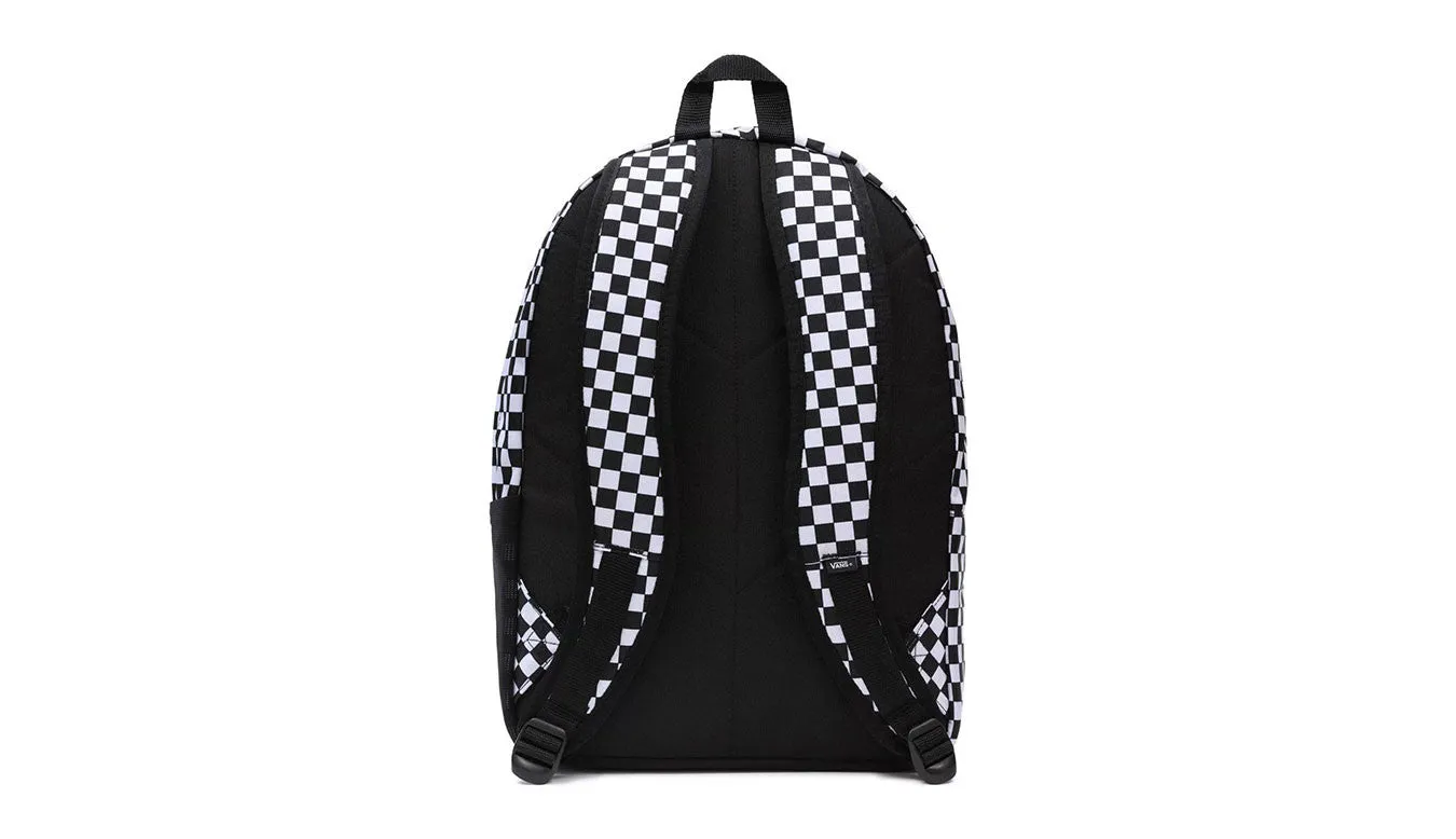 VANS MEN'S CONSTRUCT SKOOL BACKPACK (BLACK/WHITE CHECKERBOARD)