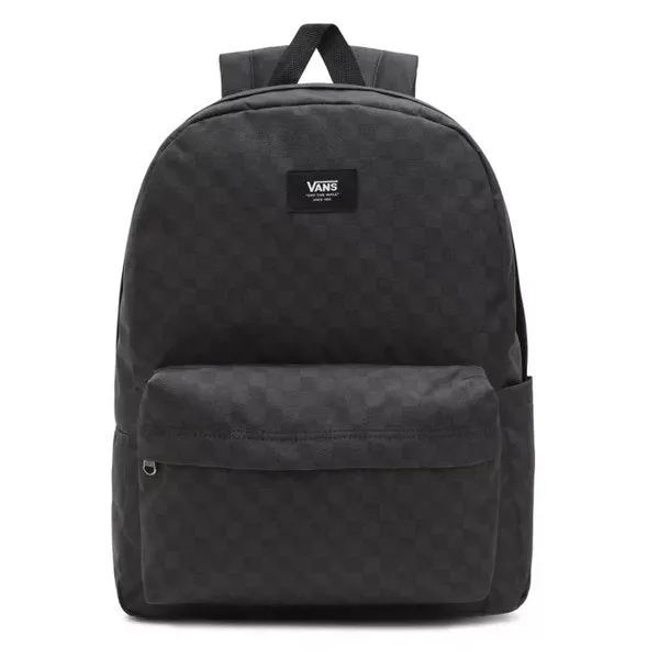 VANS MEN'S OLD SKOOL CHECK BACKPACK (BLACK/CHARCOAL)