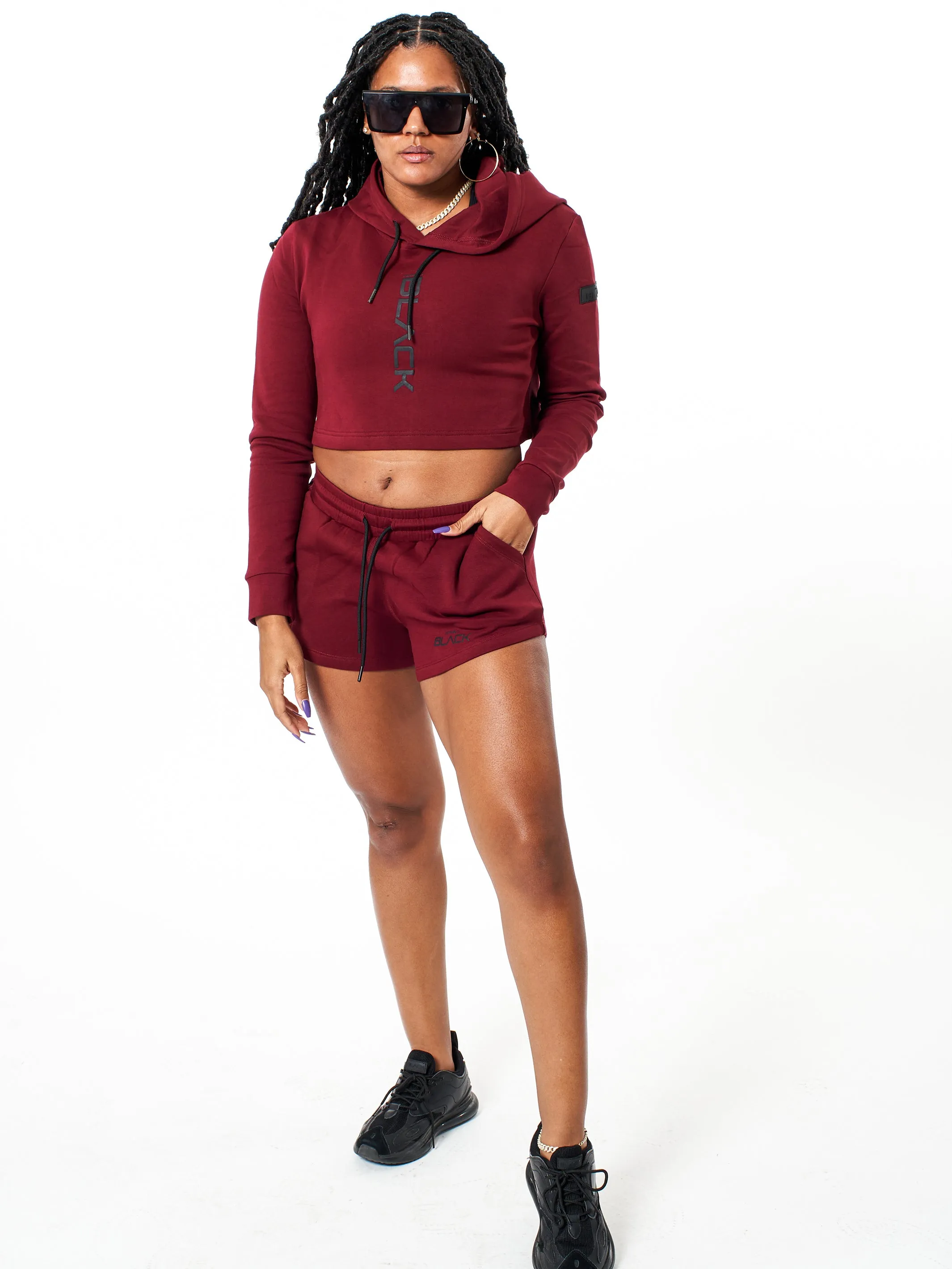 Women's Performance Tech Color Crop Hoodie