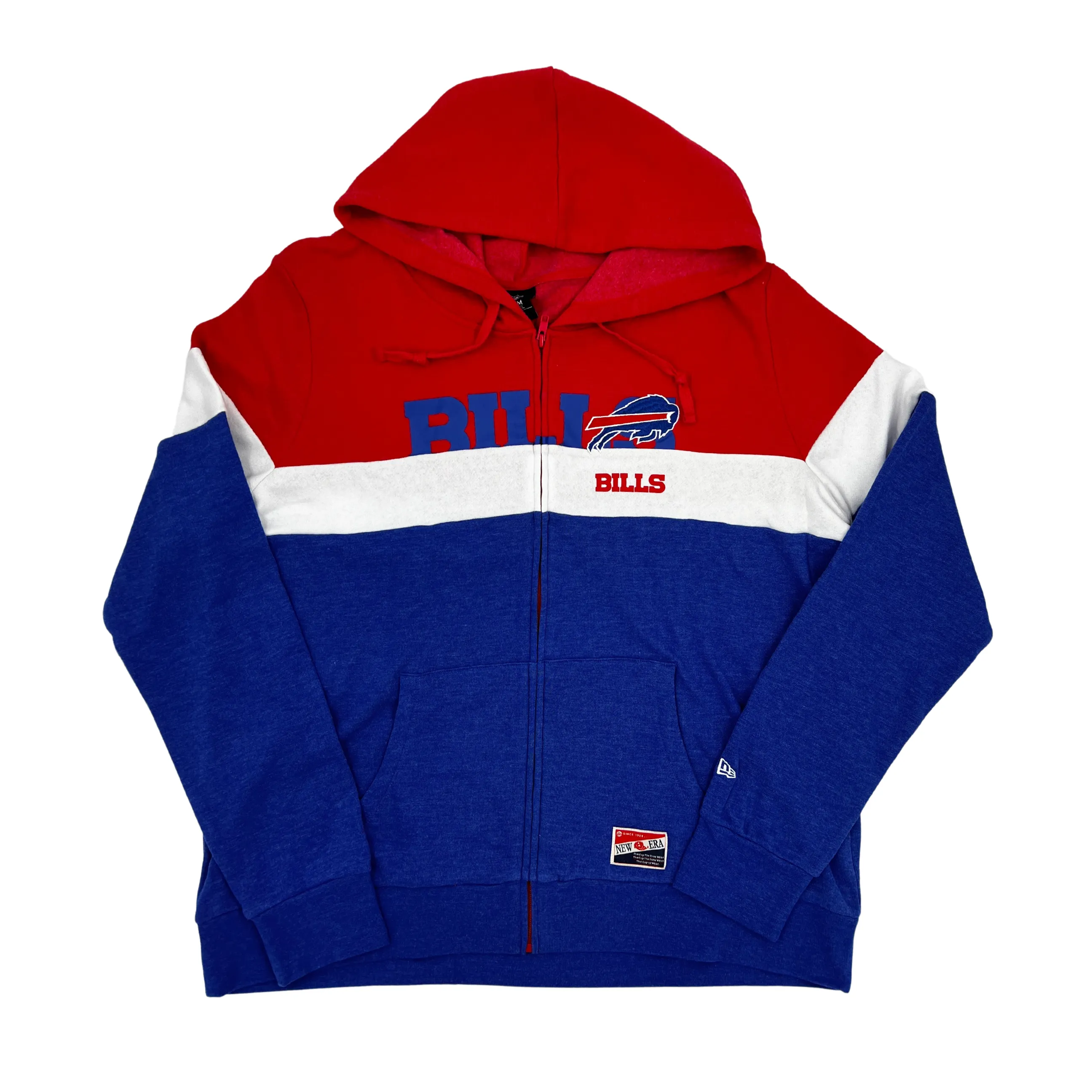 Women's Plus New Era Bills Colorblock Full Zip Hoodie