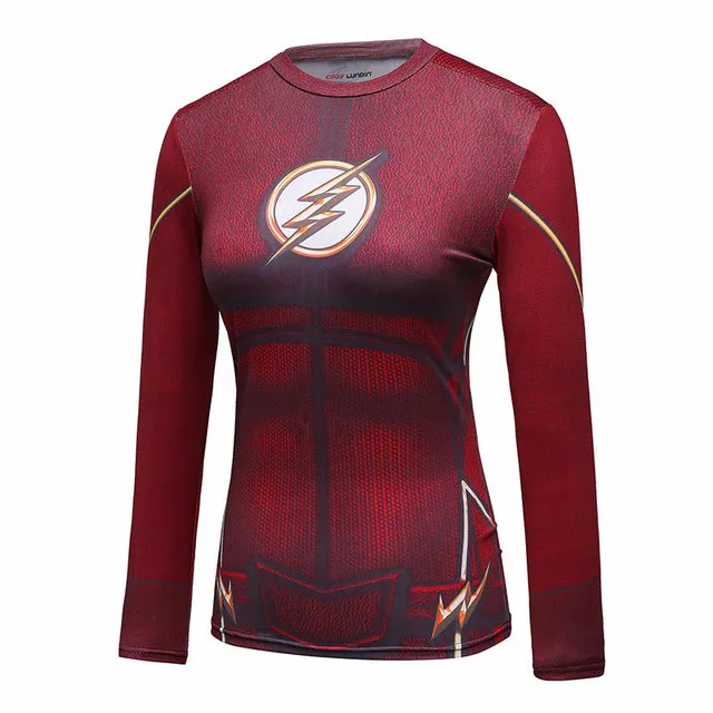 Women's The Flash Compression Elite Long Sleeve Rashguard