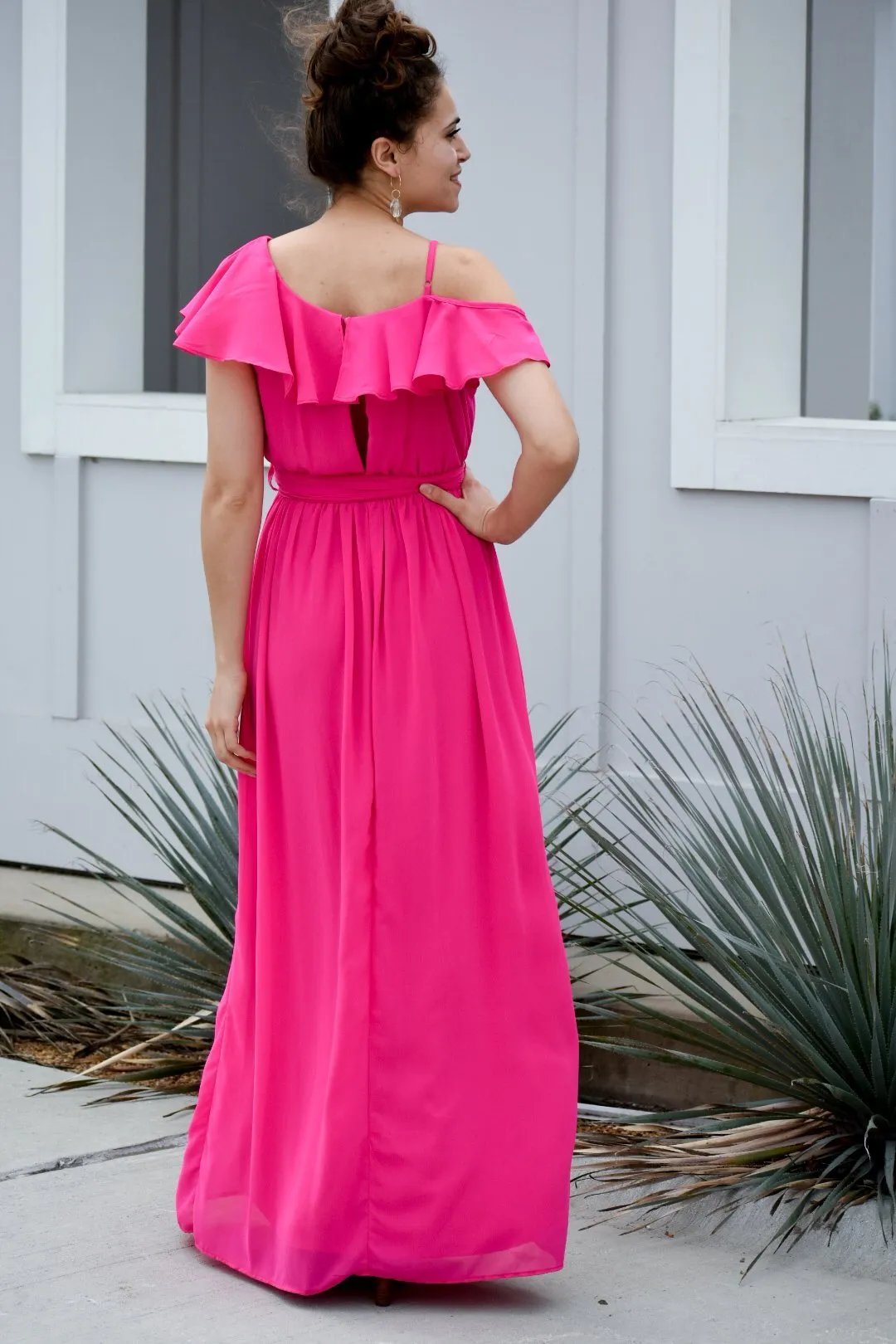 You Make It Beautiful Fuchsia Maxi Dress